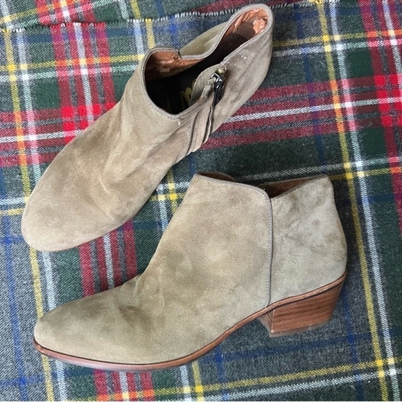 Sam Edelman Pryce Suede Tan Ankle Booties 8.5 - Picture 1 of 8